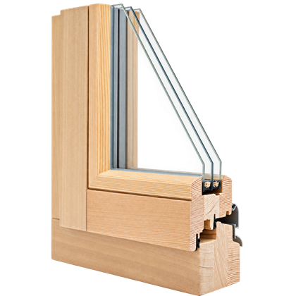 Coupe d’angle de la fenêtre Renvoi d’eau bois