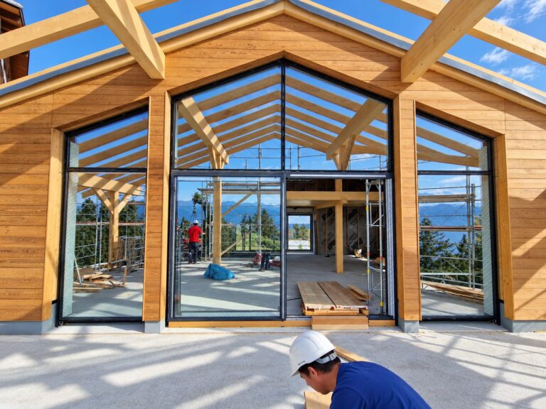 Fenêtres et façades en aluminium posées par Brahoni, Façade vitrée