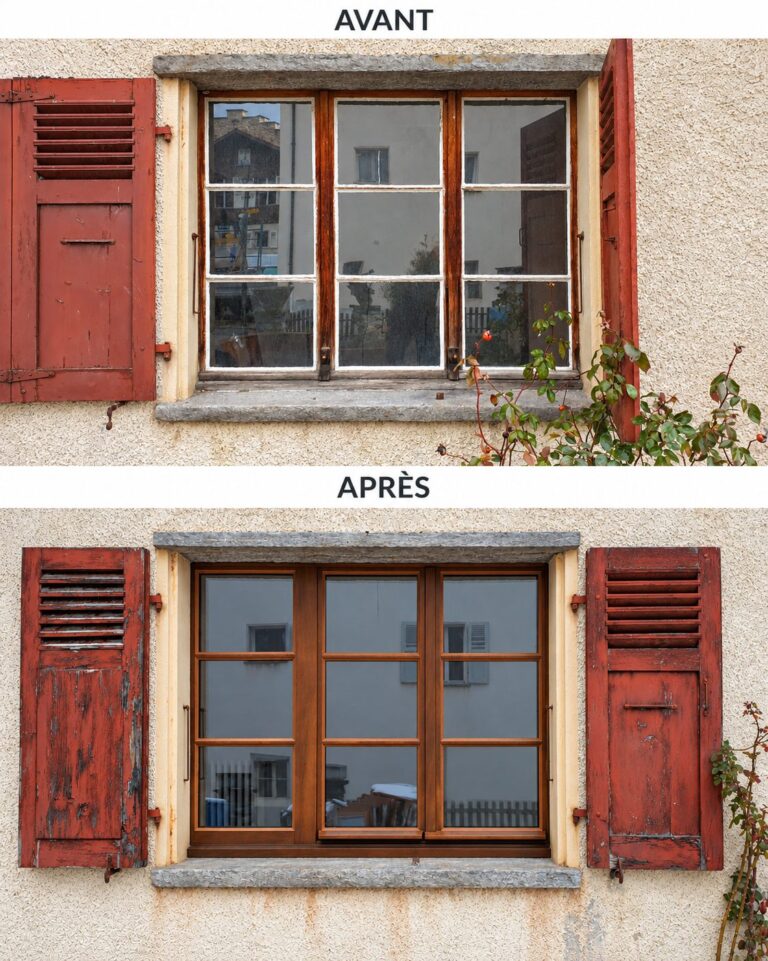 Autre fenêtre historique avant et après