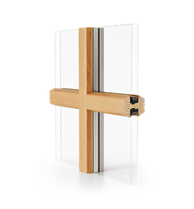 Petits-bois constructifs dans l’ouvrant